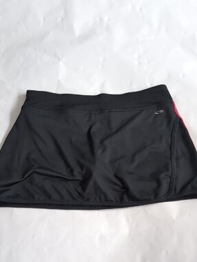 Champion Black Performance Skort with Pink Side Trim - S